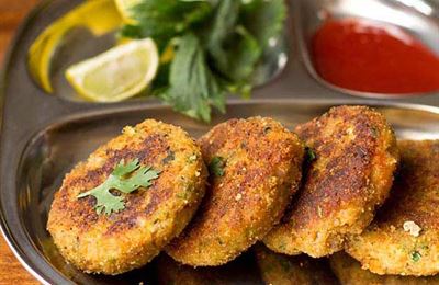 کتلت میگو با سس تمر هندی